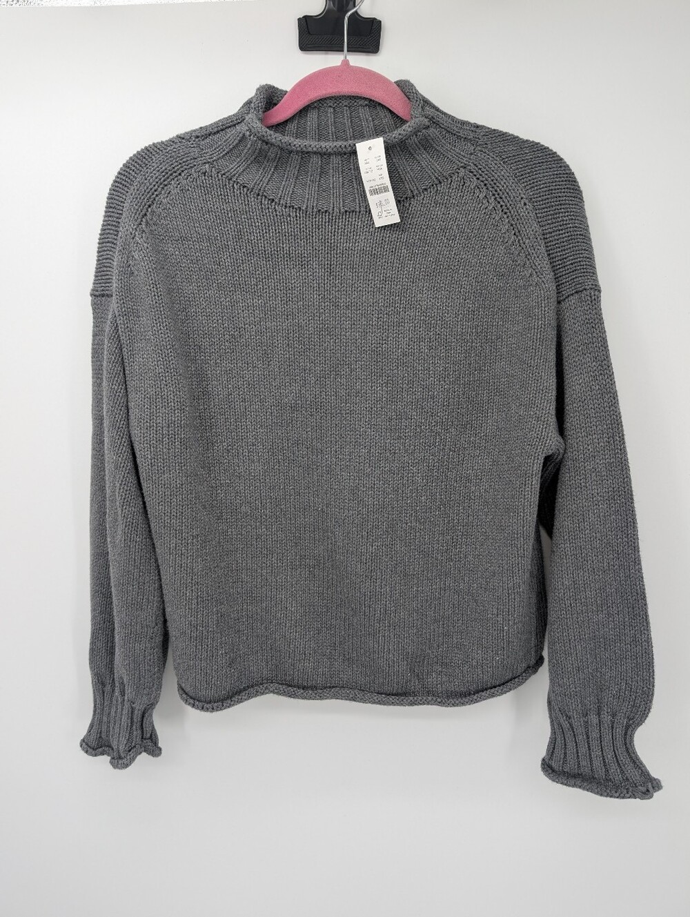 J Crew 2025 Rollneck™ sweater CM712 Size XXS *Flaw Gray - Picture 2 of 8